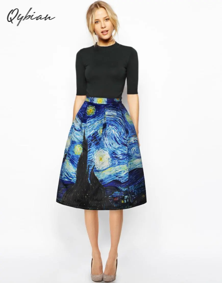New Vintage High Waist Woman's Christmas Skirts