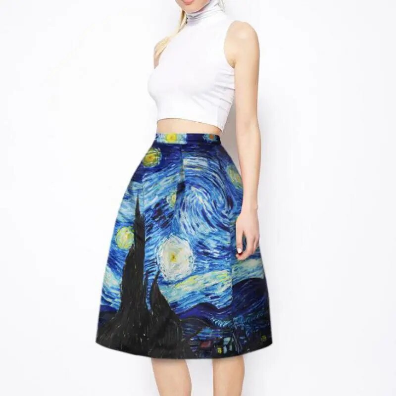 New Vintage High Waist Woman's Christmas Skirts