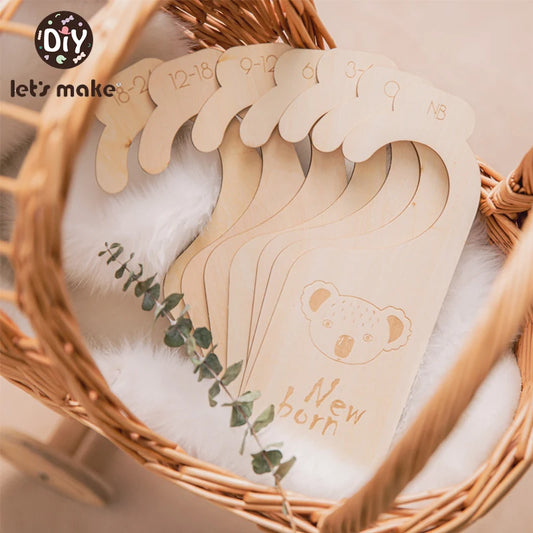 Wooden Baby Closet Dividers - Nursery Clothes Organizers